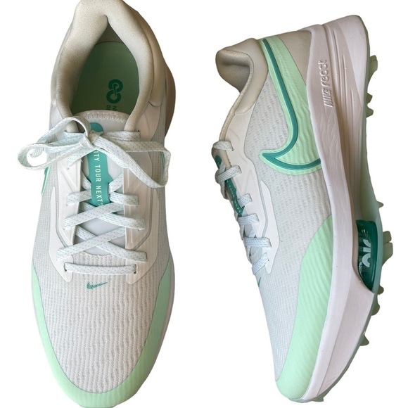 Nike Air Zoom Infinity Tour NEXT% Men’s Size 9 white Golf Shoes New - Picture 1 of 10